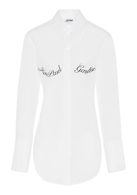 camicia jpg underboob donna bianca JEAN PAUL GAULTIER | 25/33-F-CH088I-C07101